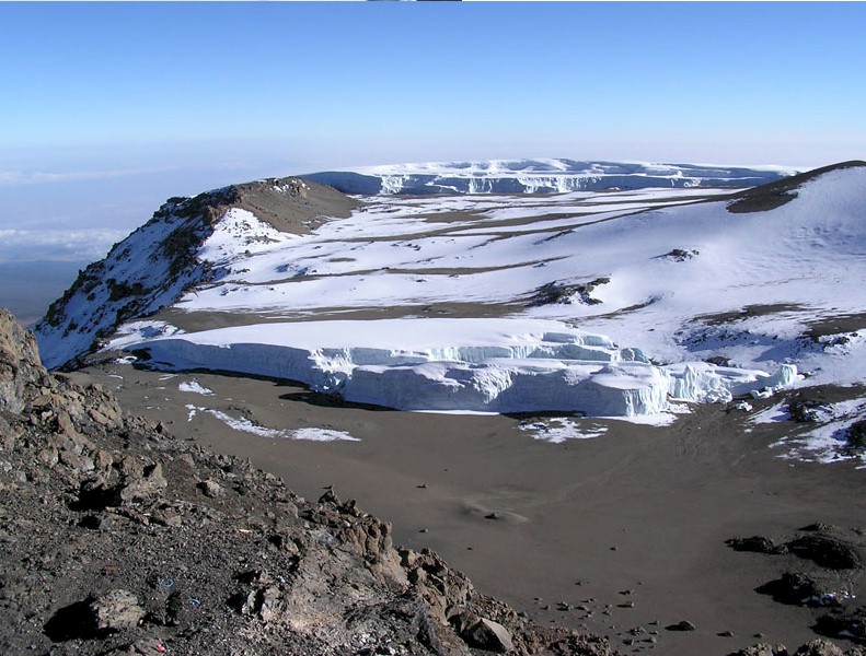 Ice on Kilimanjaro